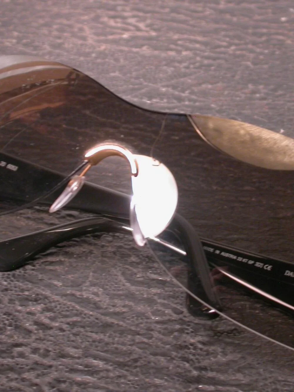 Daniel Swarovski Crystal Gold and Black Sunglasses Made in Austria
